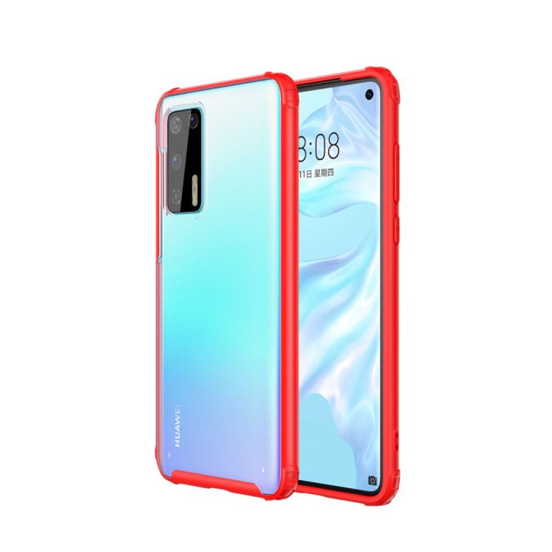 Deksel Huawei P40 Svart Hybrid Silikonfelgdesign Anti-fall