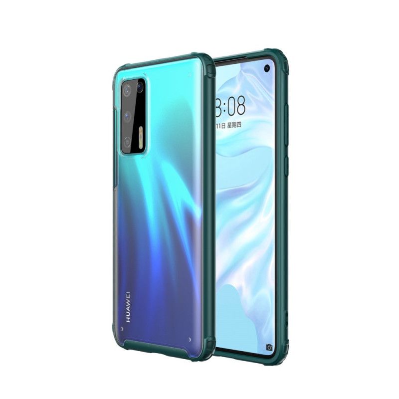 Deksel Huawei P40 Svart Hybrid Silikonfelgdesign Anti-fall