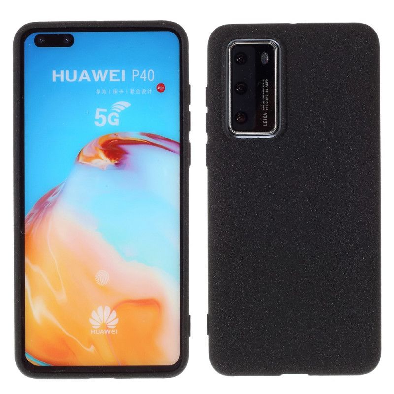 Deksel Huawei P40 Svart Matt Glitter