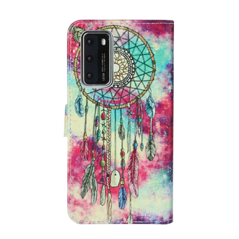 Lærdeksel Folio Deksel Huawei P40 Fortryllet Mandala