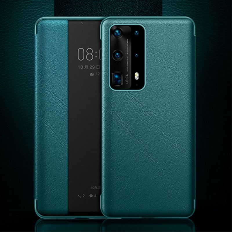 Vis Deksel Huawei P40 Svart Skinneffekt