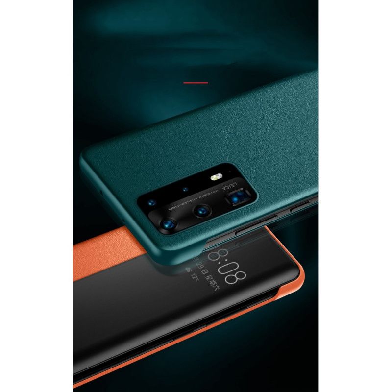 Vis Deksel Huawei P40 Svart Skinneffekt