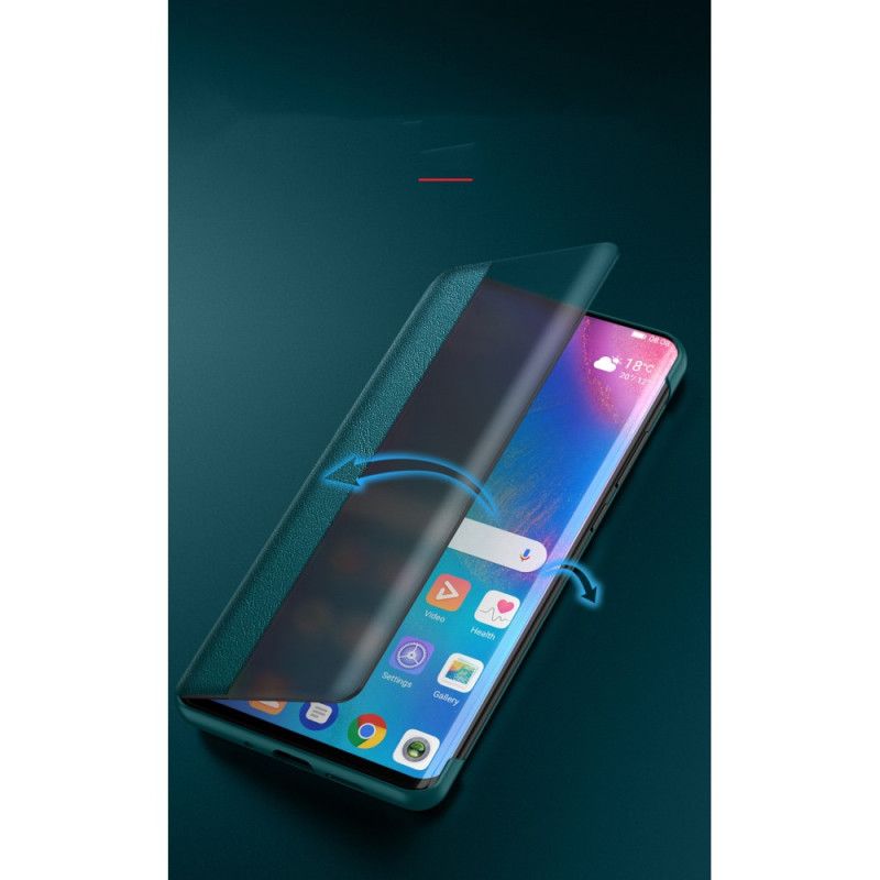 Vis Deksel Huawei P40 Svart Skinneffekt