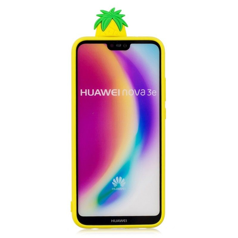 Deksel for Huawei P20 Lite 3D Ananas