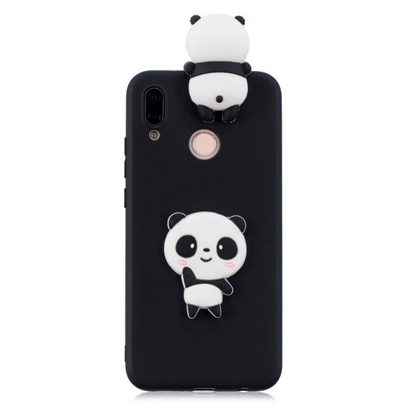 Deksel for Huawei P20 Lite Svart 3D Min Panda