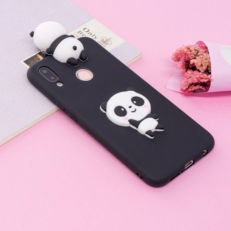 Deksel for Huawei P20 Lite Svart 3D Min Panda