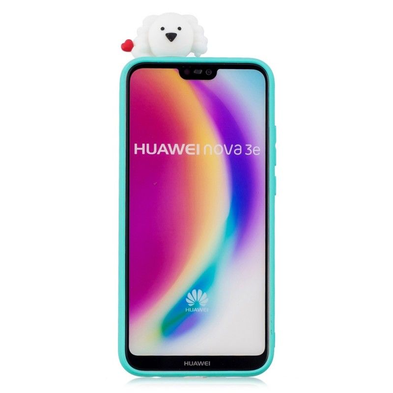 Deksel Huawei P20 Lite 3D Hunden Min