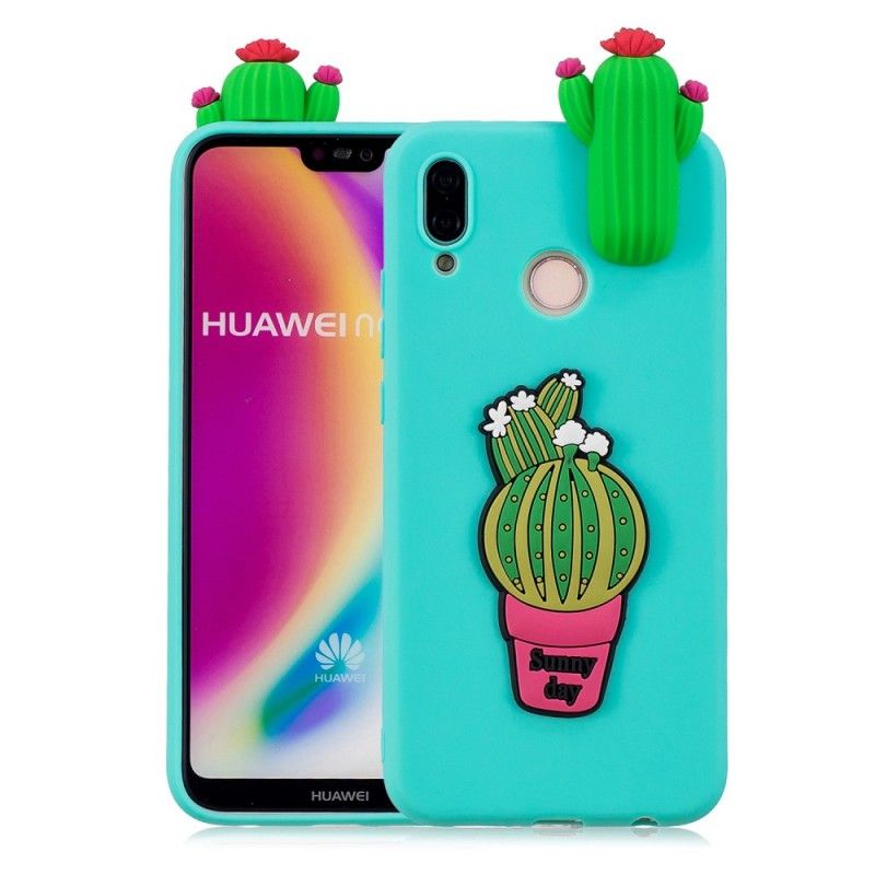 Deksel Huawei P20 Lite 3D Kaktus Galskap Anti-fall