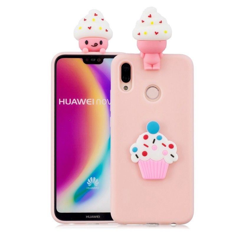 Deksel Huawei P20 Lite 3D Koppkake Anti-fall