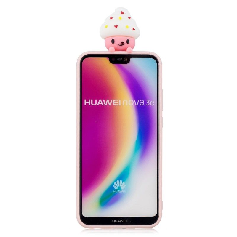 Deksel Huawei P20 Lite 3D Koppkake Anti-fall