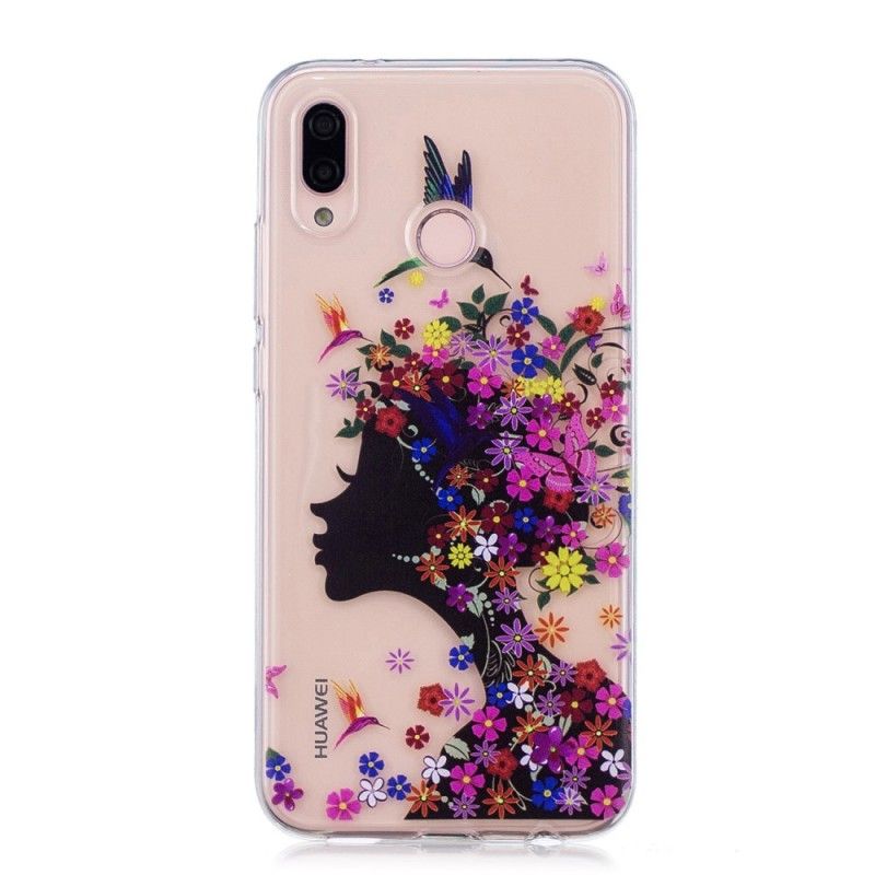 Deksel Huawei P20 Lite Gjennomsiktig Blomsterjente