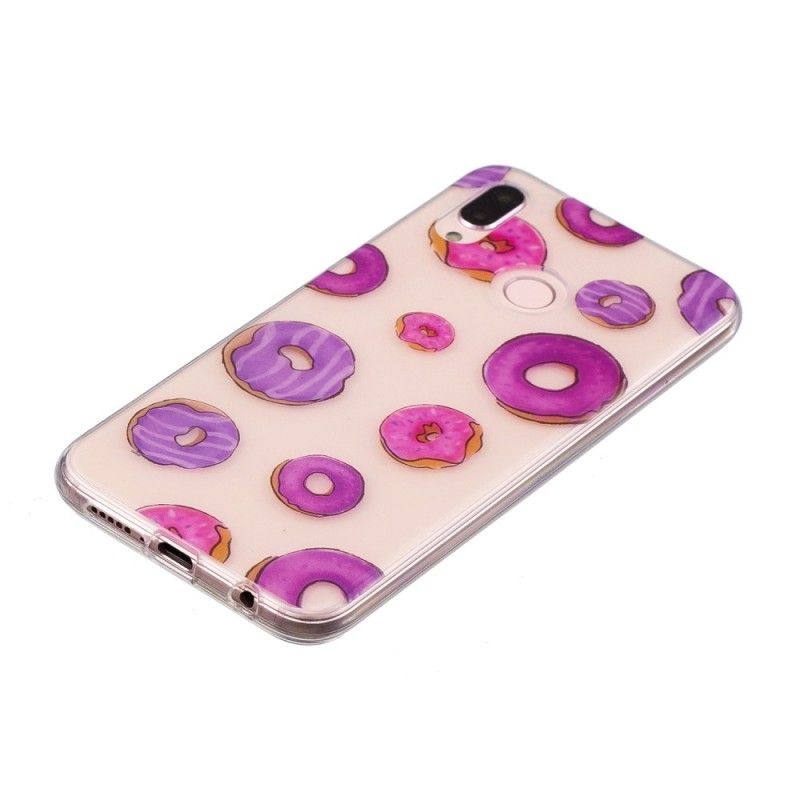 Deksel Huawei P20 Lite Gjennomsiktig Donuts Fan Anti-fall