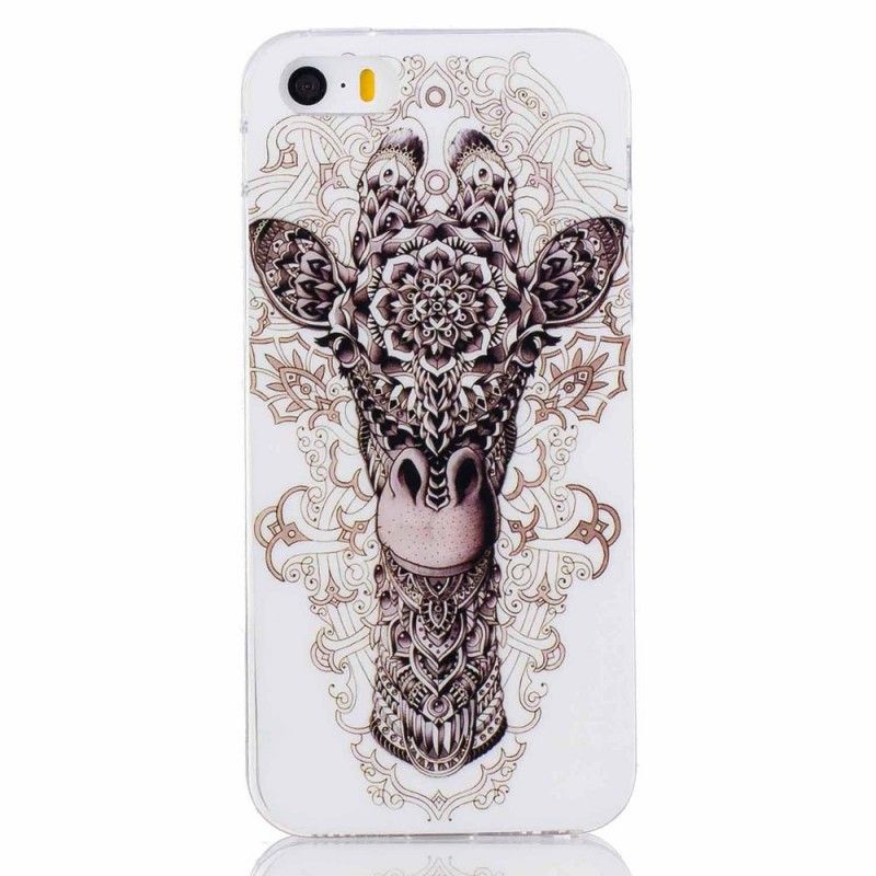 Deksel iPhone 5 / 5S / SE Tribal Giraffe Beskyttelse