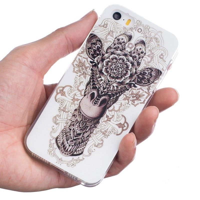 Deksel iPhone 5 / 5S / SE Tribal Giraffe Beskyttelse