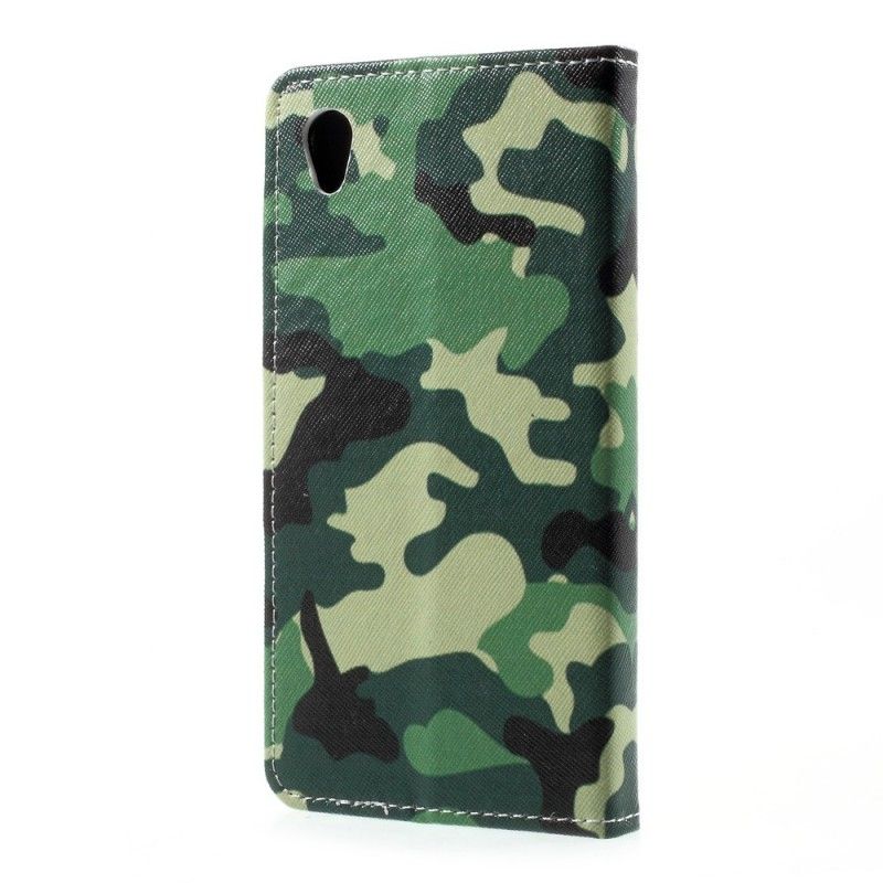 Folio Deksel for Sony Xperia L1 Militær Kamuflasje