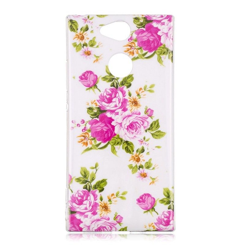 Deksel for Sony Xperia XA2 Fluorescerende Frihetsblomster