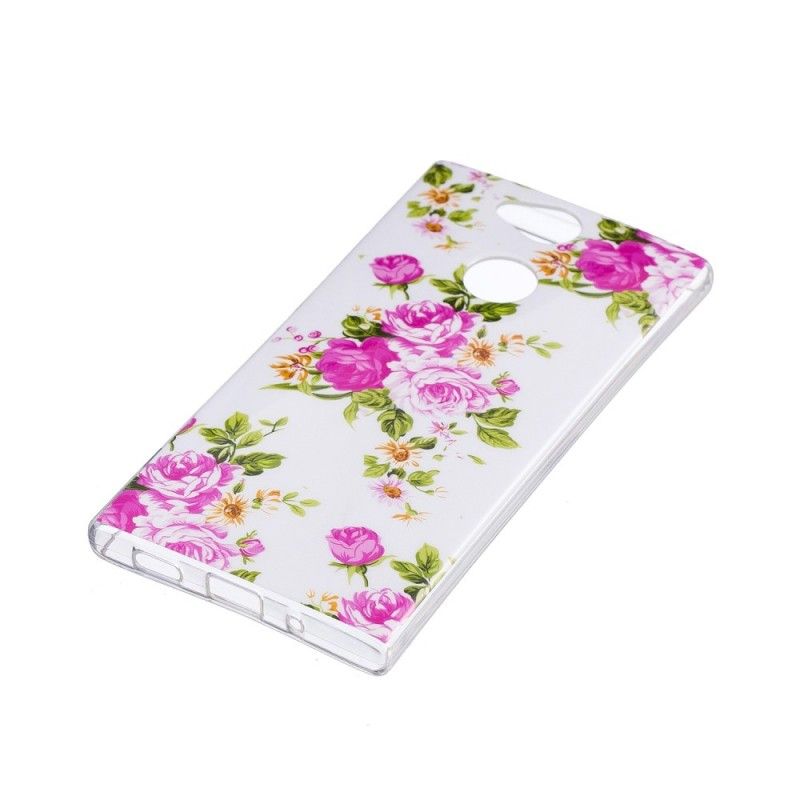 Deksel for Sony Xperia XA2 Fluorescerende Frihetsblomster