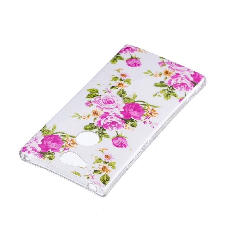 Deksel for Sony Xperia XA2 Fluorescerende Frihetsblomster