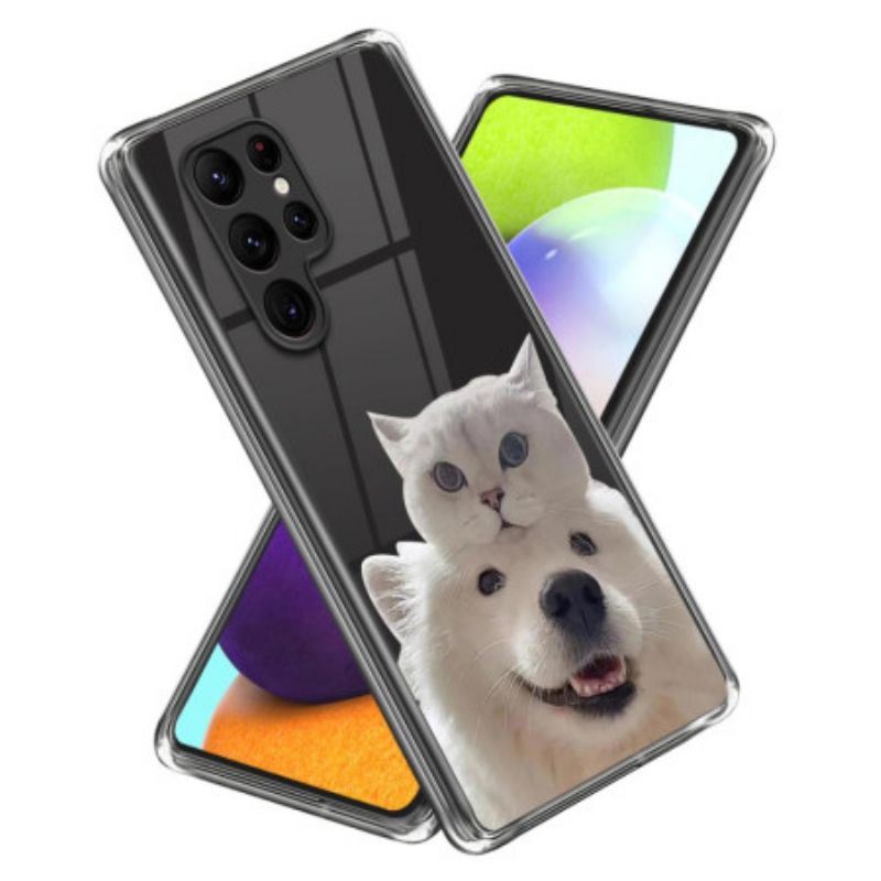 Deksel Samsung Galaxy S24 Ultra 5g Katt Og Hund Beskyttelse Deksel