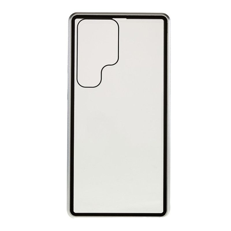 Deksel Samsung Galaxy S24 Ultra 5g Magnetisk Herdet Glass Og Dobbel Beskyttelse Beskyttelse Deksel