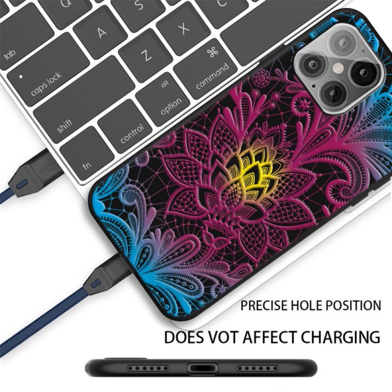 Deksel for iPhone 12 Pro Max Intenst Farget Blomster