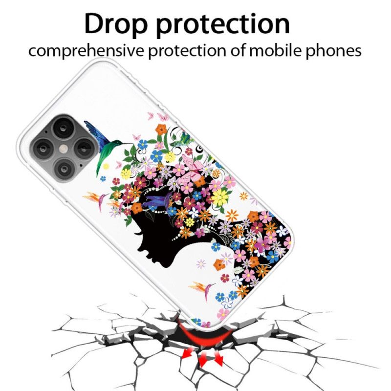 Deksel for iPhone 12 Pro Max Pent Blomsterhode