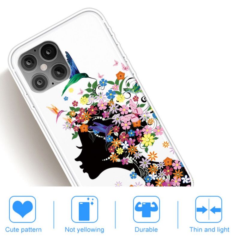 Deksel for iPhone 12 Pro Max Pent Blomsterhode