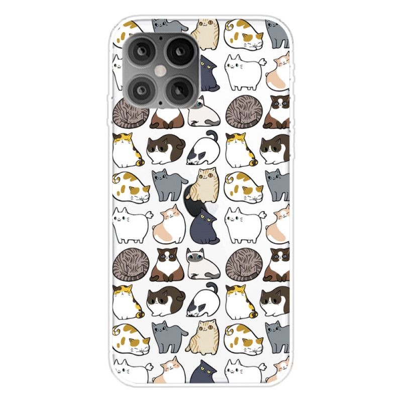 Deksel for iPhone 12 Pro Max Pro Topp Katter