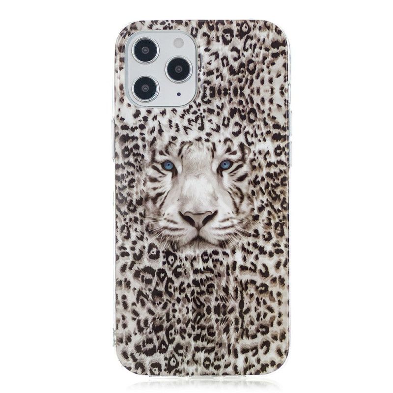 Deksel iPhone 12 Pro Max Fluorescerende Leopard