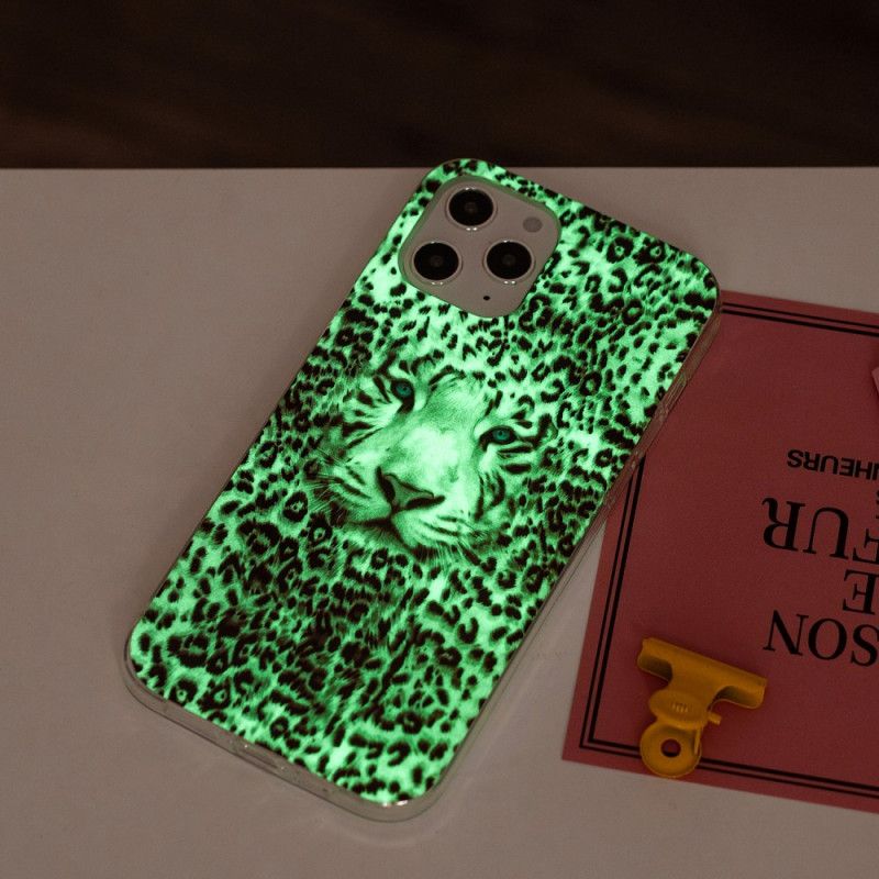 Deksel iPhone 12 Pro Max Fluorescerende Leopard