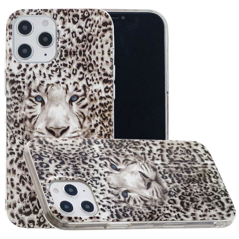 Deksel iPhone 12 Pro Max Fluorescerende Leopard