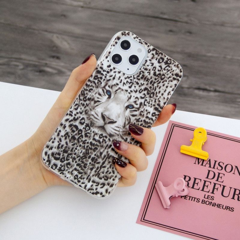 Deksel iPhone 12 Pro Max Fluorescerende Leopard