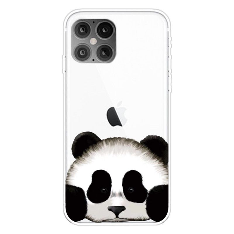 Deksel iPhone 12 Pro Max Gjennomsiktig Panda Anti-fall