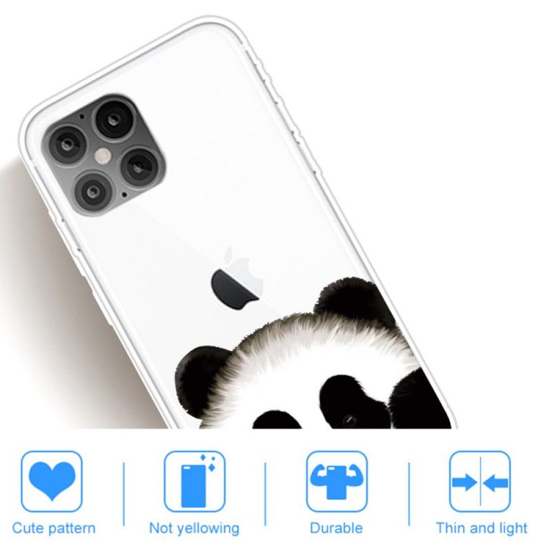 Deksel iPhone 12 Pro Max Gjennomsiktig Panda Anti-fall