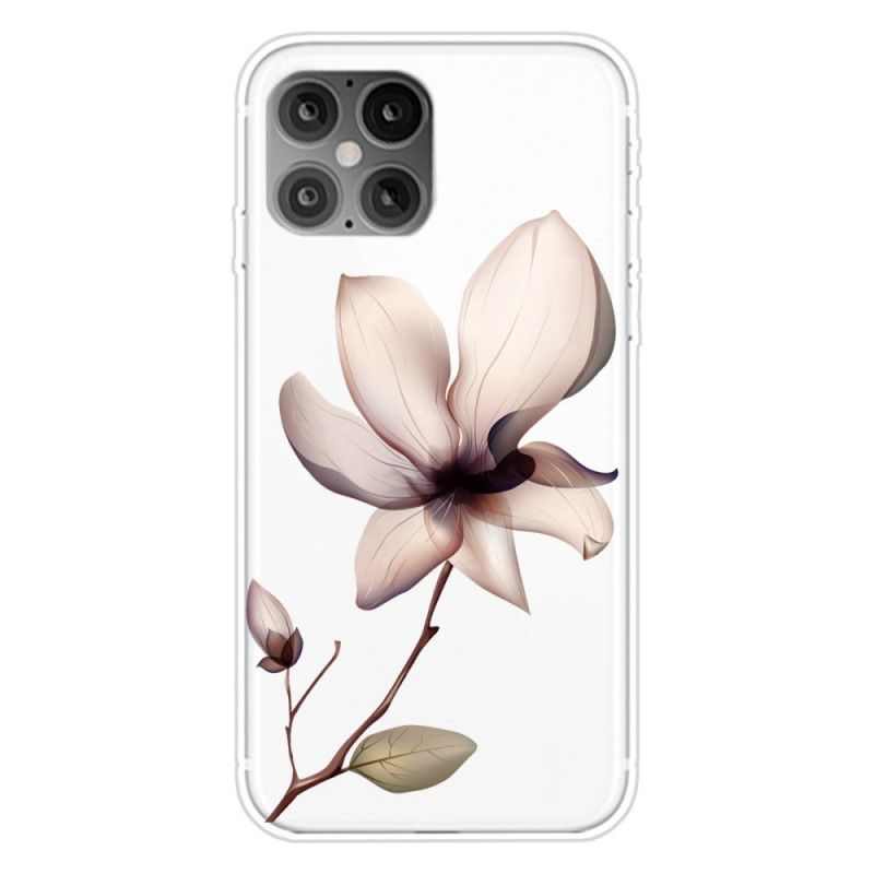 Deksel iPhone 12 Pro Max Magenta Premium Blomster Anti-fall