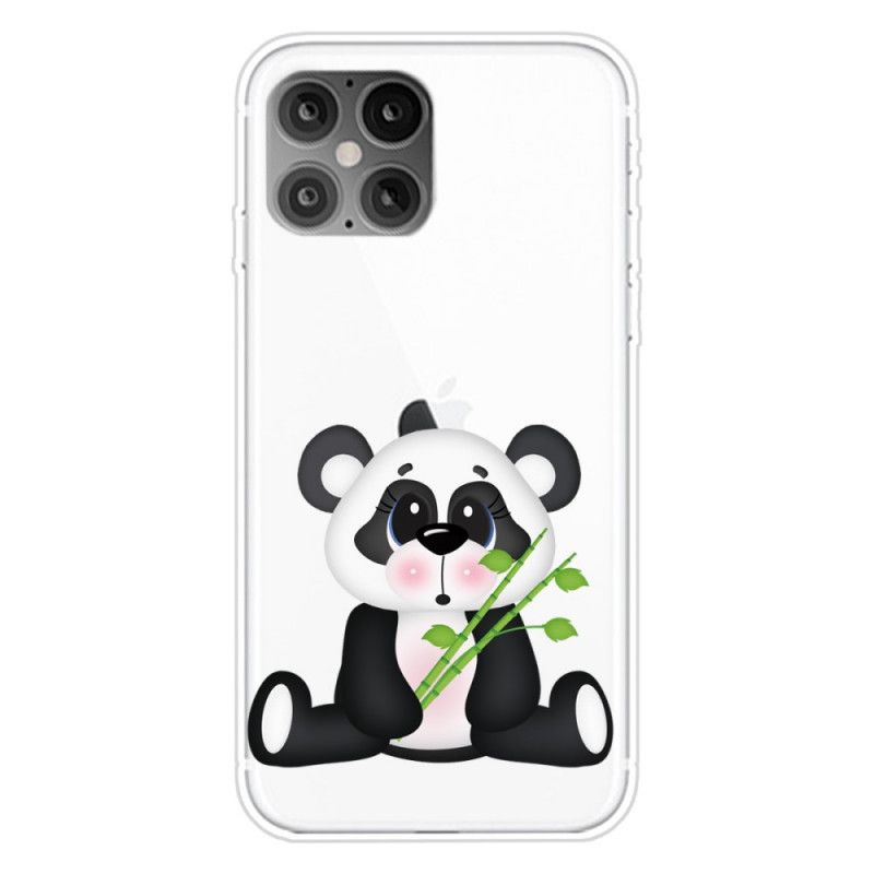 Deksel iPhone 12 Pro Max Mobildeksel Gjennomsiktig Trist Panda