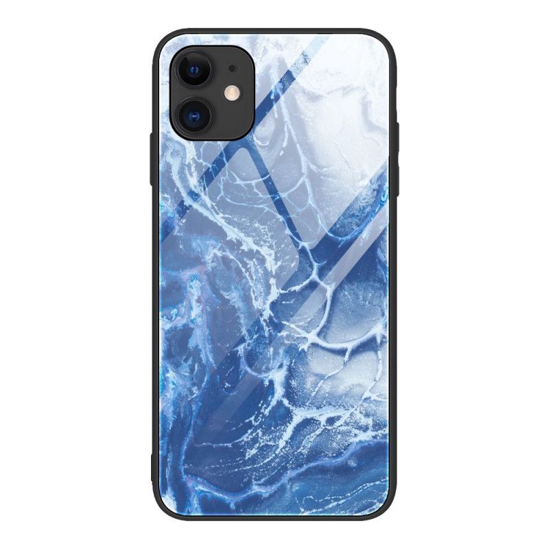 Deksel iPhone 12 Pro Max Svart Herdet Glassfarger Anti-fall