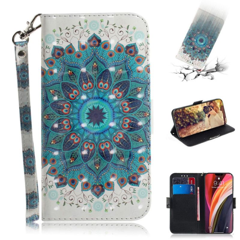 Folio Deksel for iPhone 12 Pro Max Mesterlig Mandala Med Tanga