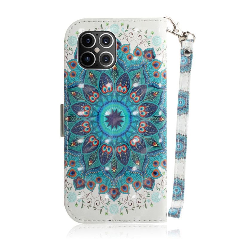 Folio Deksel for iPhone 12 Pro Max Mesterlig Mandala Med Tanga