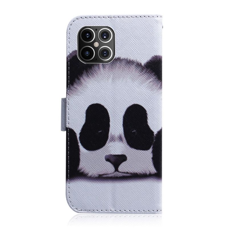 Folio Deksel iPhone 12 Pro Max Panda Ansikt Beskyttelse