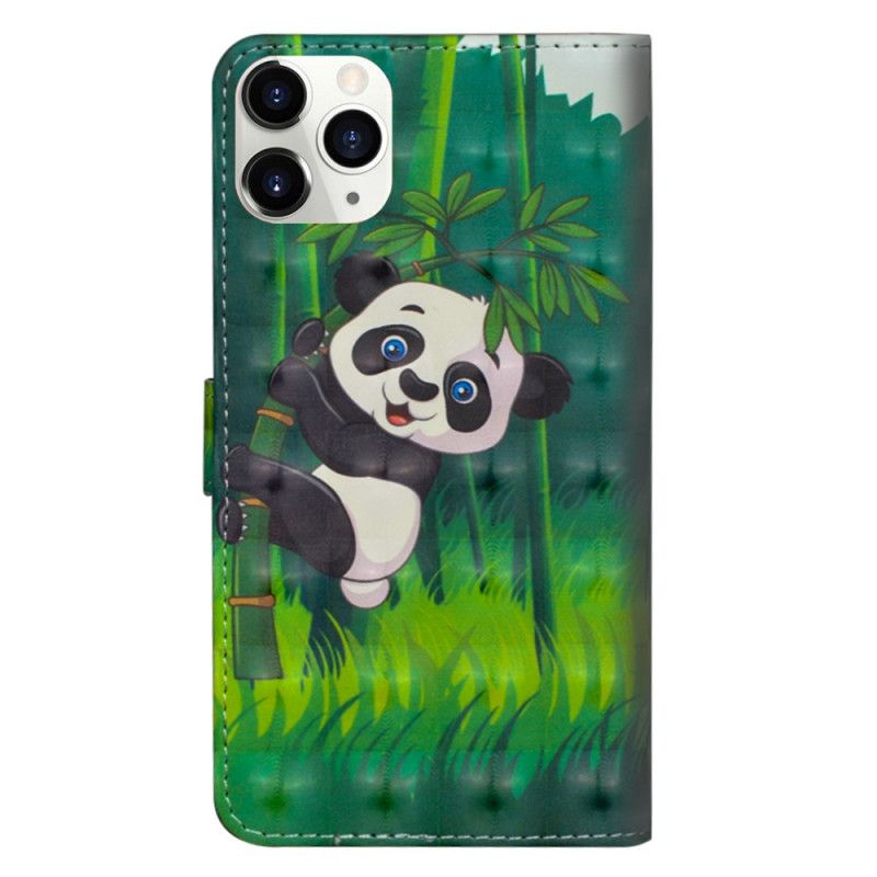 Folio Deksel iPhone 12 Pro Max Panda Og Bambus