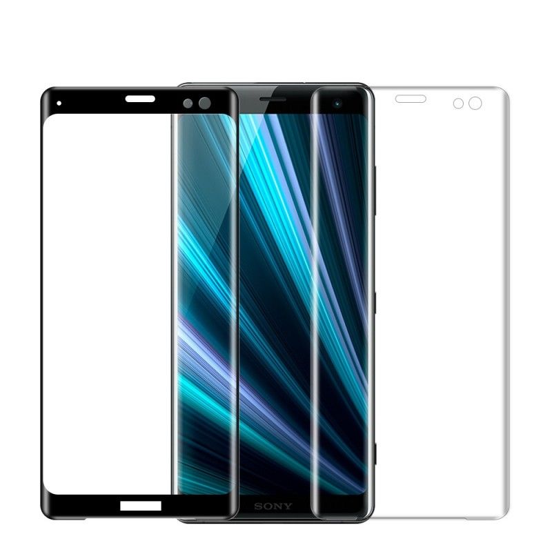 Buet Herdet Glassbeskyttelse Sony Xperia XZ3 Svart Mofi