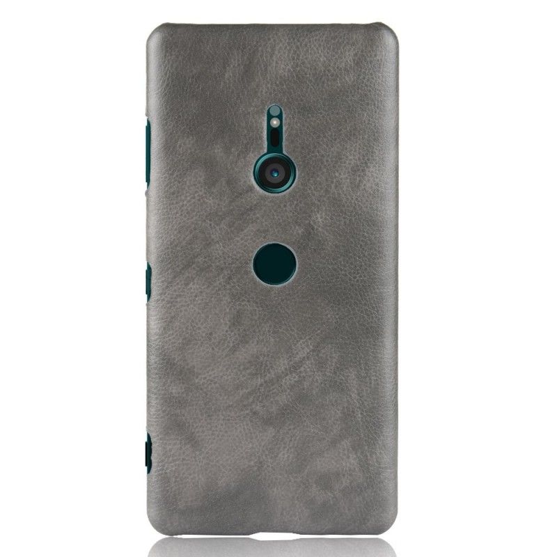 Deksel Sony Xperia XZ3 Svart Ytelse Lychee-Skinneffekt