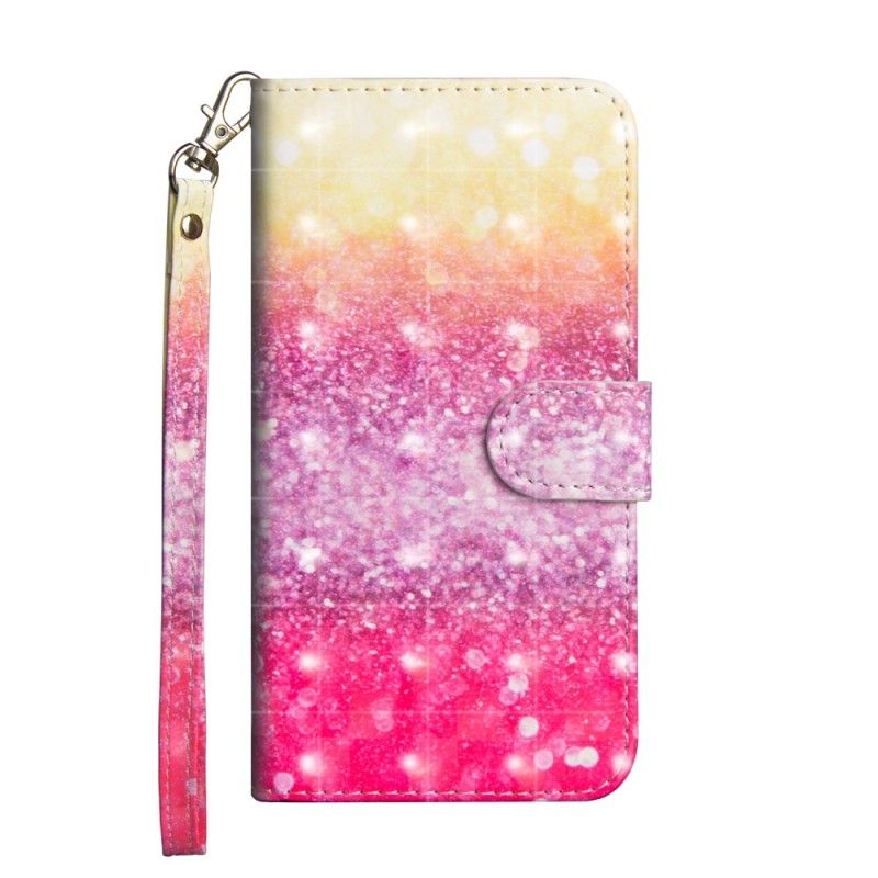 Folio Deksel for Sony Xperia XZ3 Gradient Magenta Glitter