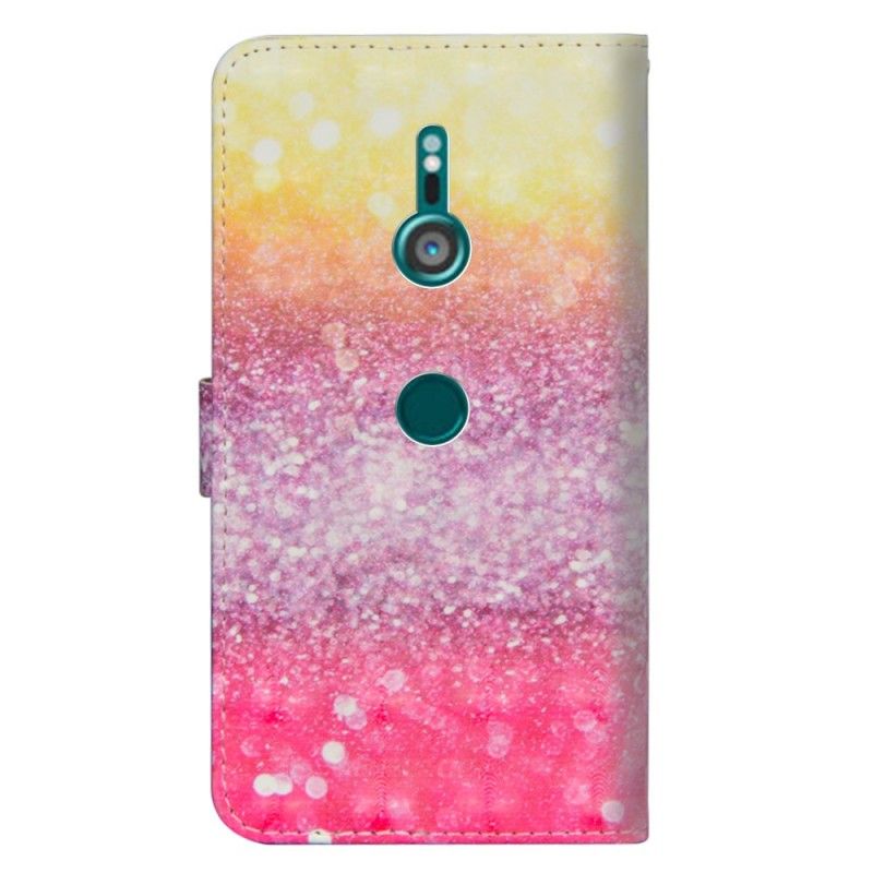 Folio Deksel for Sony Xperia XZ3 Gradient Magenta Glitter