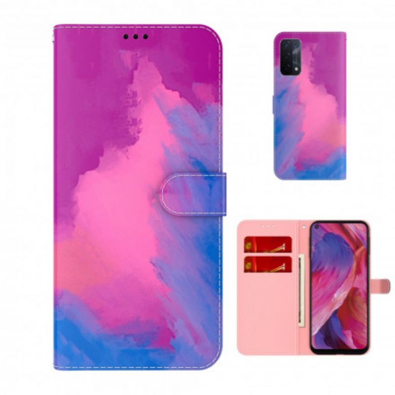 Folio Deksel Oppo A54 5g / A74 5g Akvarell