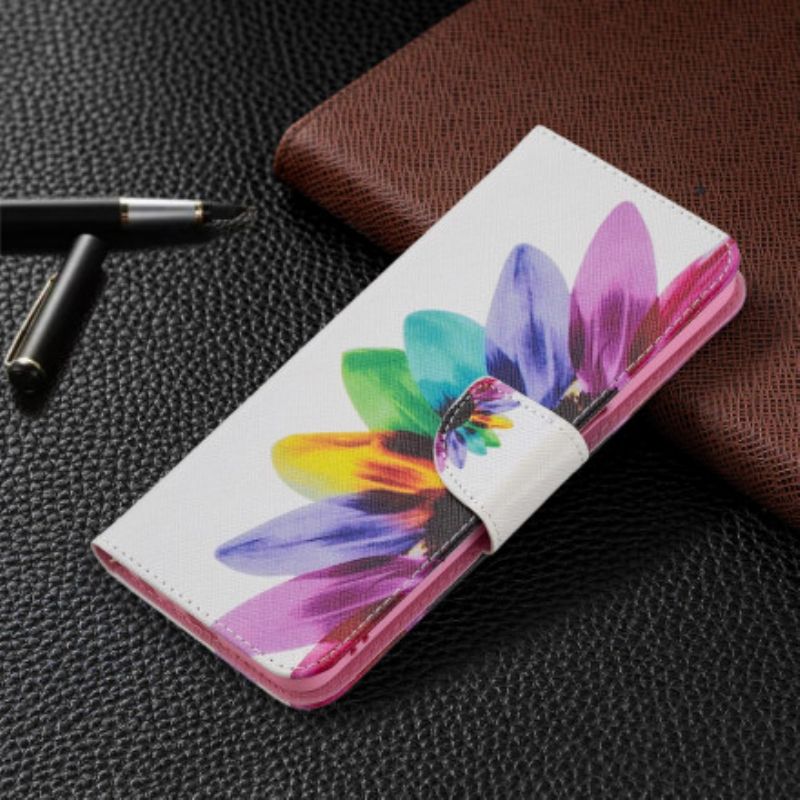 Folio Deksel Oppo A54 5g / A74 5g Blomsterakvarell