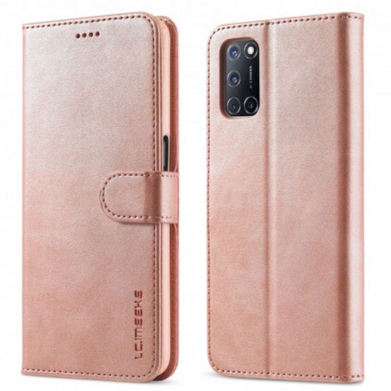 Folio Deksel Oppo A54 5g / A74 5g Lc.imeeke Skinneffekt Beskyttelse Deksel