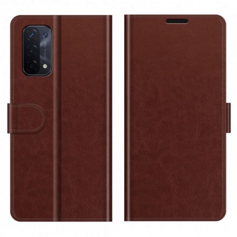 Lærdeksel Folio Deksel Oppo A54 5g / A74 5g Mobildeksel Faux Leather Ultra