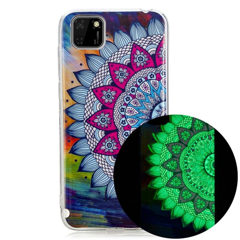 Deksel Huawei Y5p Fluorescerende Mandala